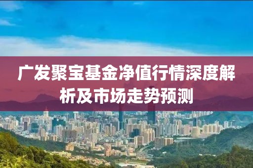 广发聚宝基金净值行情深度解析及市场走势预测