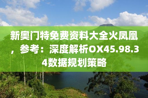 新奥门特免费资料大全火凤凰，参考：深度解析OX45.98.34数据规划策略