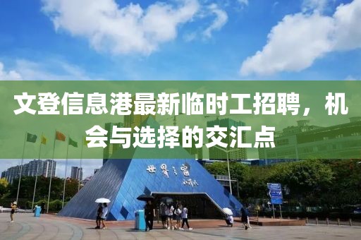 文登信息港最新临时工招聘，机会与选择的交汇点