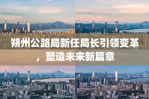 朔州公路局新任局长引领变革，塑造未来新篇章