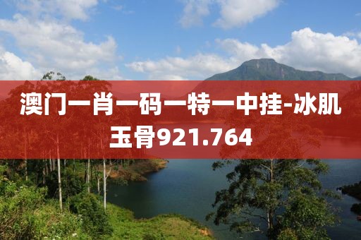 澳门一肖一码一特一中挂-冰肌玉骨921.764