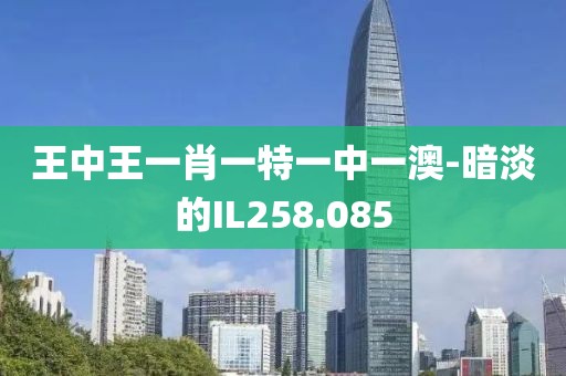 王中王一肖一特一中一澳-暗淡的IL258.085