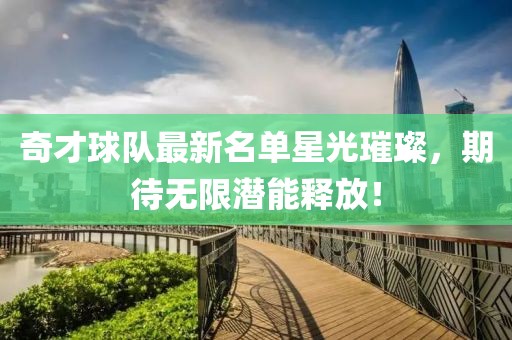 奇才球队最新名单星光璀璨，期待无限潜能释放！