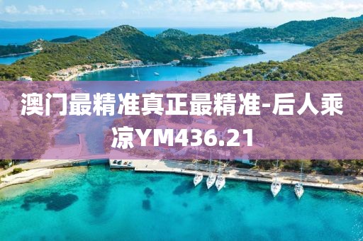 澳门最精准真正最精准-后人乘凉YM436.21