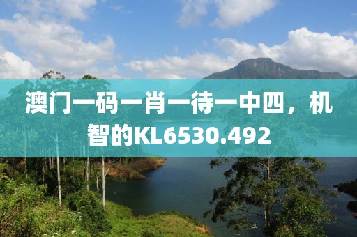 澳门一码一肖一待一中四，机智的KL6530.492