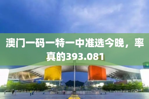 澳门一码一特一中准选今晚，率真的393.081