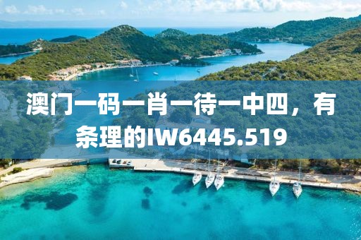 澳门一码一肖一待一中四，有条理的IW6445.519