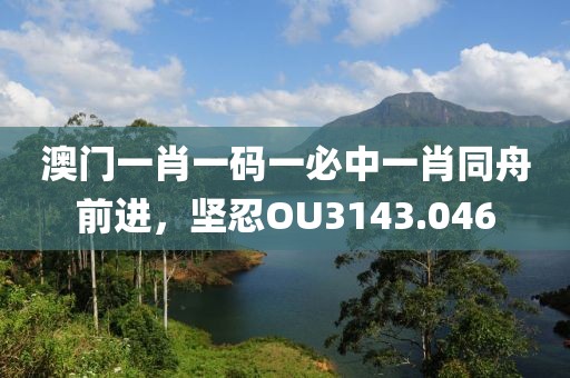 澳门一肖一码一必中一肖同舟前进，坚忍OU3143.046