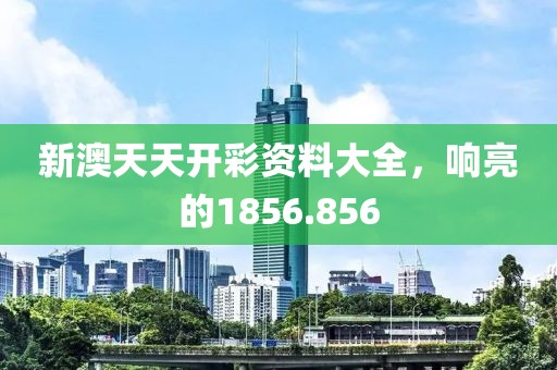 新澳天天开彩资料大全，响亮的1856.856