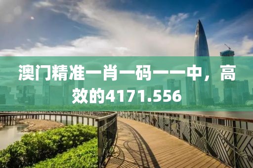 澳门精准一肖一码一一中，高效的4171.556