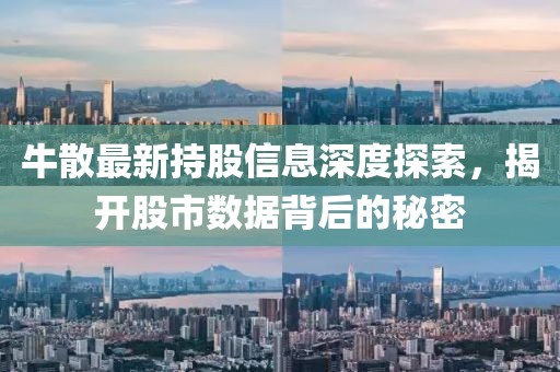 牛散最新持股信息深度探索，揭开股市数据背后的秘密