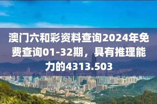 澳门六和彩资料查询2024年免费查询01-32期，具有推理能力的4313.503