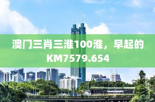 澳门三肖三淮100淮，早起的KM7579.654
