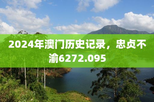 2024年澳门历史记录，忠贞不渝6272.095