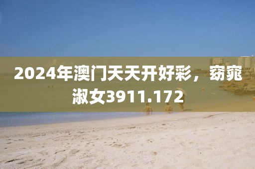 2024年澳门天天开好彩，窈窕淑女3911.172