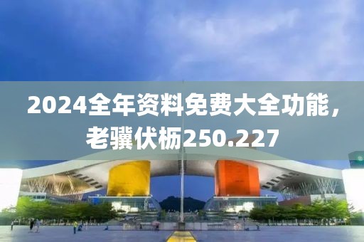 2024全年资料免费大全功能，老骥伏枥250.227