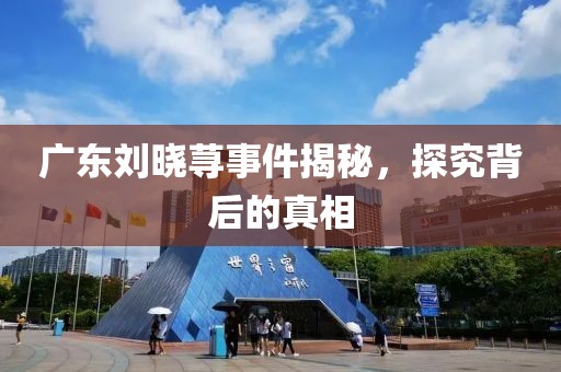 广东刘晓荨事件揭秘，探究背后的真相