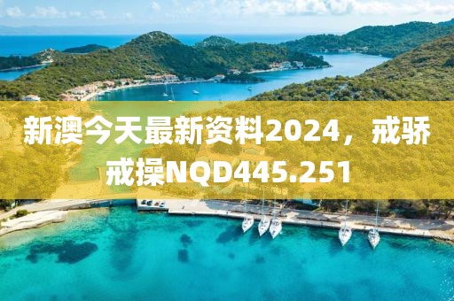 新澳今天最新资料2024，戒骄戒操NQD445.251