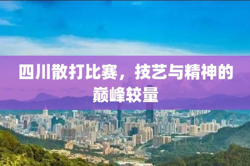 四川散打比赛，技艺与精神的巅峰较量