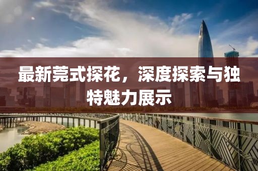 最新莞式探花，深度探索与独特魅力展示
