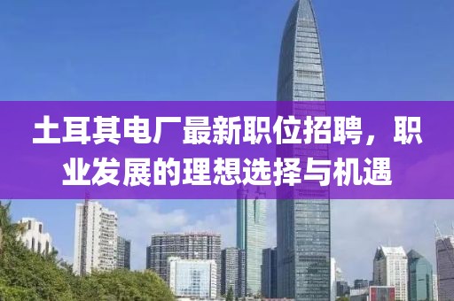 土耳其电厂最新职位招聘，职业发展的理想选择与机遇