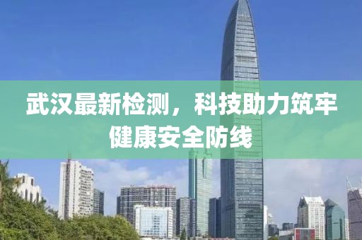 武汉最新检测，科技助力筑牢健康安全防线