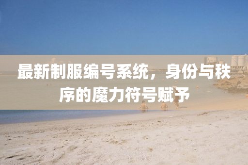 最新制服编号系统，身份与秩序的魔力符号赋予