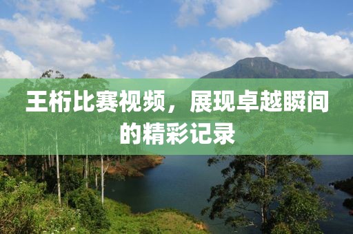 王桁比赛视频，展现卓越瞬间的精彩记录