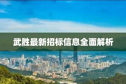 武胜最新招标信息全面解析