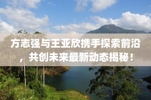 方志强与王亚欣携手探索前沿，共创未来最新动态揭秘！