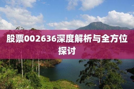 股票002636深度解析与全方位探讨