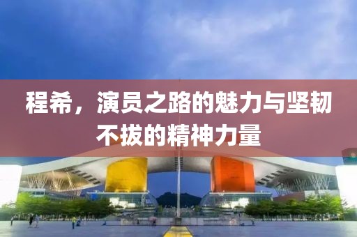 程希，演员之路的魅力与坚韧不拔的精神力量
