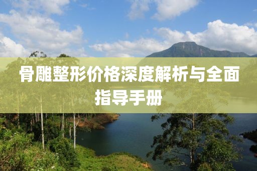 骨雕整形价格深度解析与全面指导手册