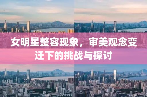 女明星整容现象，审美观念变迁下的挑战与探讨