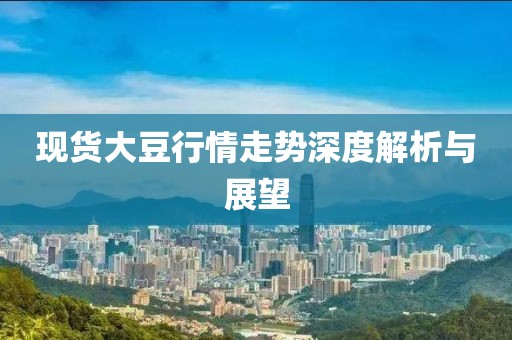 现货大豆行情走势深度解析与展望