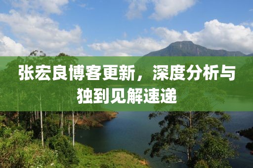张宏良博客更新，深度分析与独到见解速递