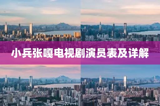 小兵张嘎电视剧演员表及详解